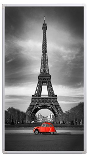 Könighaus Bildheizung (Infrarotheizung mit hochauflösendem Motiv) 5 Jahre Garantie (Eiffelturm & roter Käfer)